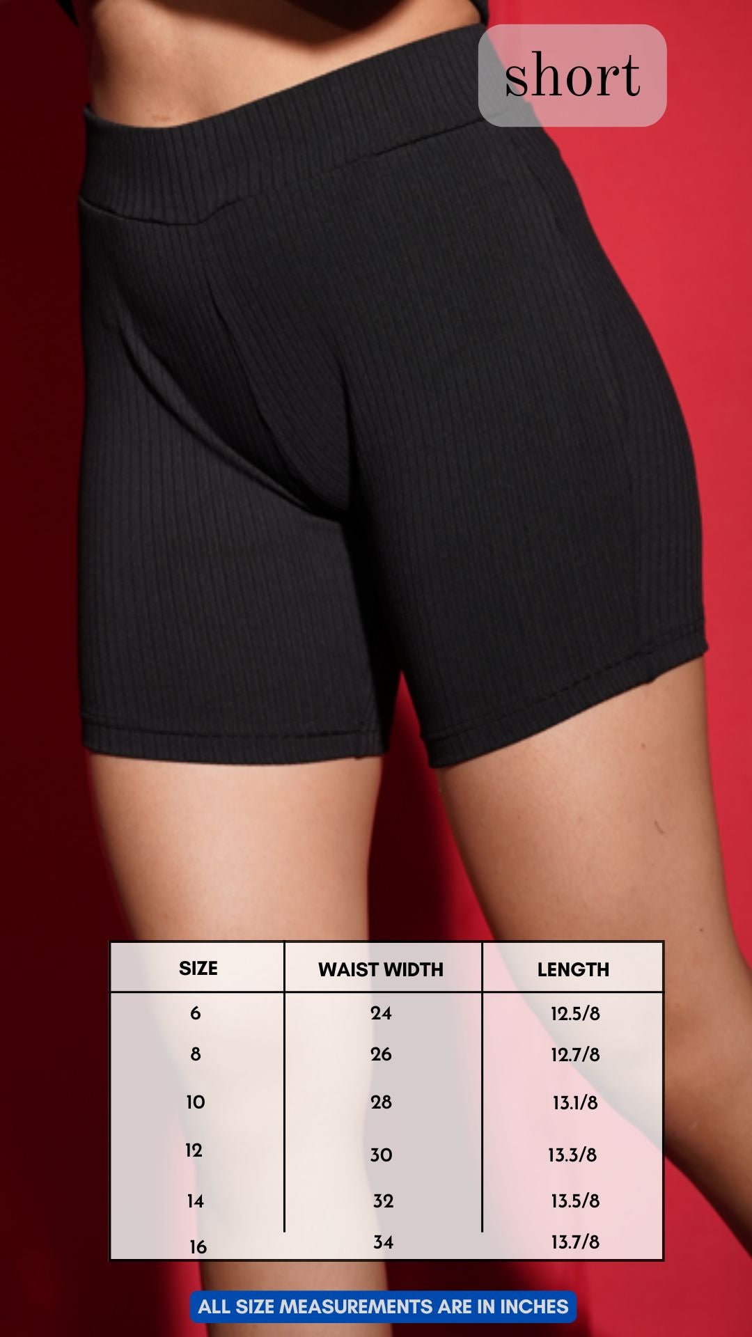 Rib Lexi Biker Short