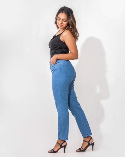 Mid High Rise Mom Jean